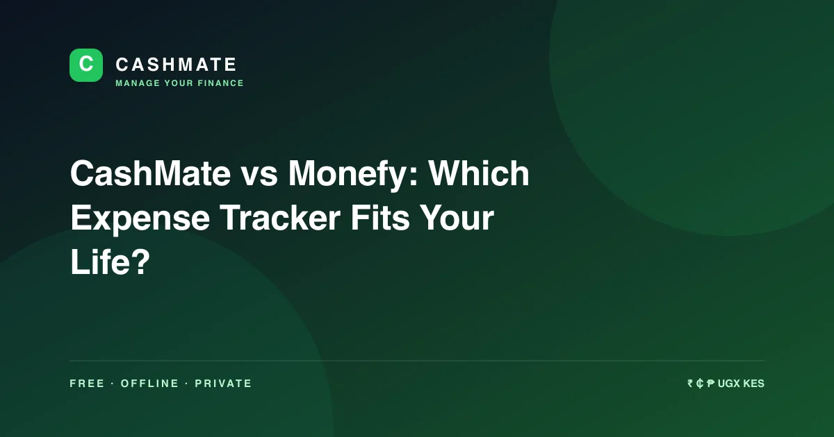CashMate vs Monefy: Which Expense Tracker Fits Your Life?