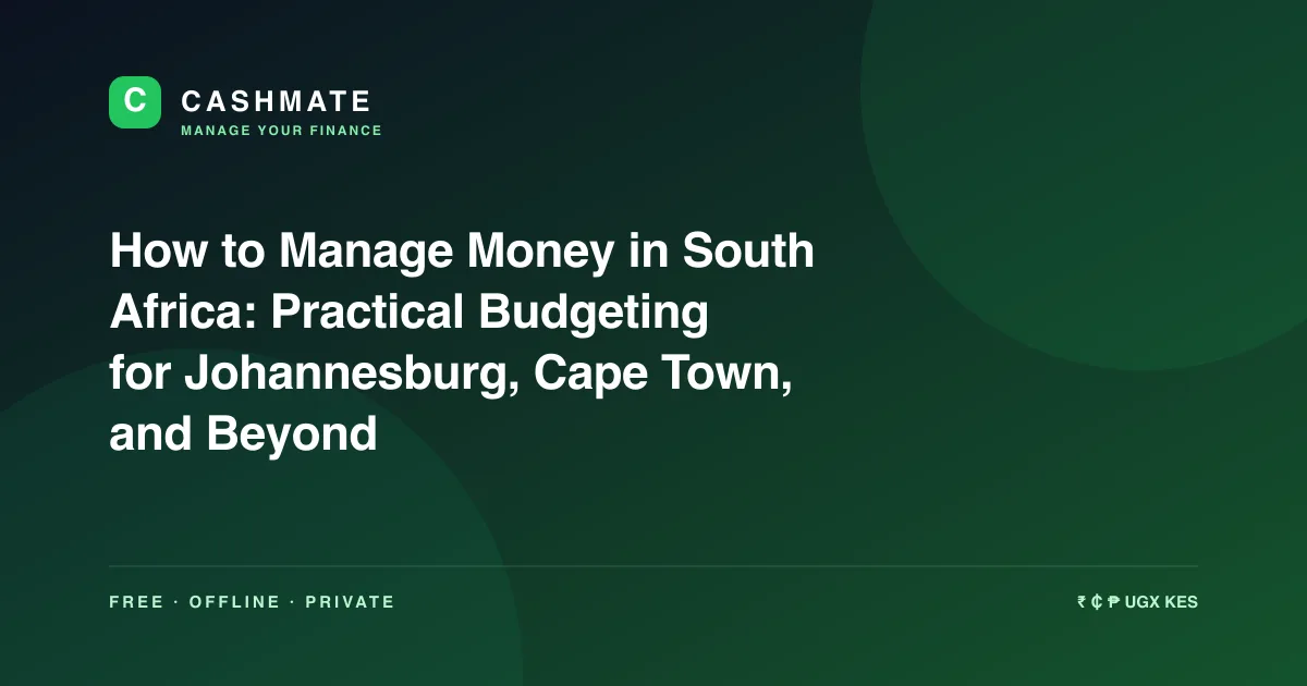How to Manage Money in South Africa: Practical Budgeting for Johannesburg, Cape Town, and Beyond