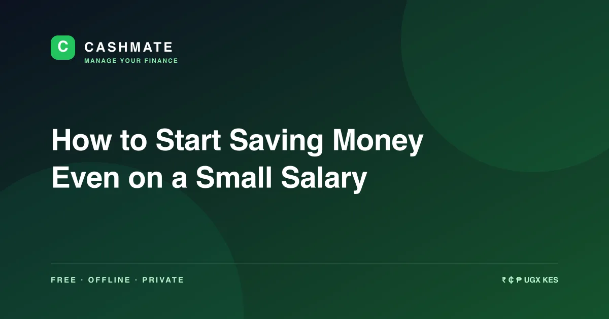 How to Start Saving Money Even on a Small Salary