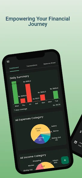 CashMate Dashboard Interface